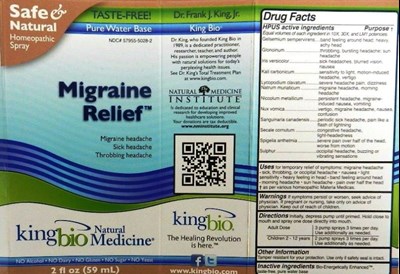 Image Of Label (Migraine Relief)